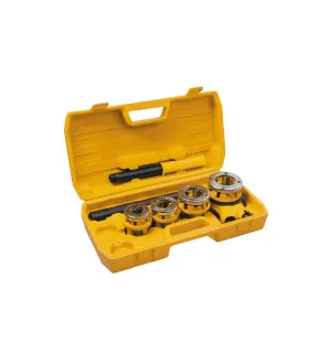 Zestaw gwintowników do rur MASTERTOOL BSPT, 4 szt. 1/2" 3/4" 1" 1-1/4" 3/4" 1" 1-1/4" 1" 1-1/4" 1-1/4" 14-1403