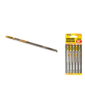 Brzeszczoty do wyrzynarki HCS MASTERTOOL T301DL do drewna/ tworzywa sztucznego czyste proste cięcie 6TPI/132 mm 5 szt. 14-2821