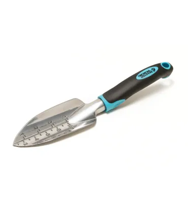 Łopatka ogrodowa do sadzenia wąska MASTERTOOL aluminiowa 300*55 mm z dwuskładnikowym trzonkiem 14-6161