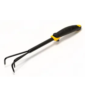 Kultywator ogrodowy trójzębny MASTERTOOL 385*60 mm z dwuskładnikowym trzonkiem 14-6173