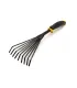 Grabki ogrodowe MASTERTOOL wachlarzowe 9 zębów 420*145 mm z dwuskładnikowym trzonkiem 14-6175