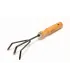 Kultywator ogrodowy MASTERTOOL trójzębny 250*90 mm z drewnianym trzonkiem 14-6190