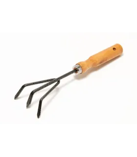 Kultywator ogrodowy MASTERTOOL trójzębny 250*90 mm z drewnianym trzonkiem 14-6190