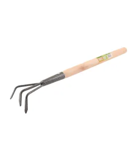Kultywator ogrodowy trójzębny MASTERTOOL 450*85 mm z drewnianym trzonkiem 14-6195