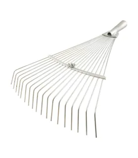 Grabie wachlarzowe MASTERTOOL metalowe srebrne 18 zębów 14-6227