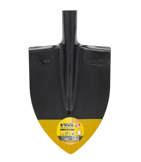 Łopata szpiczasta MASTERTOOL 220*300*390 mm czarna/żółta bez trzonka 14-6254