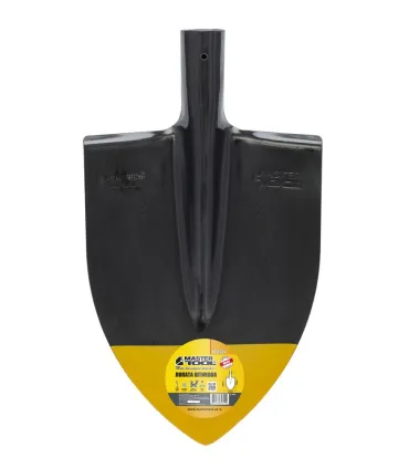 Łopata szpiczasta MASTERTOOL 220*300*390 mm czarna/żółta bez trzonka 14-6254
