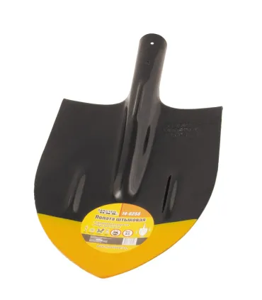 Łopata szpiczasta MASTERTOOL 210*290*405 mm czarna/żółta bez trzonka 14-6255