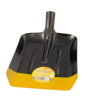Łopata stajenna MASTERTOOL 235*285*360 mm czarna/żółta bez trzonka 14-6256