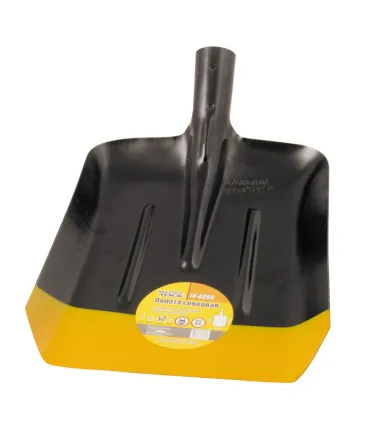 Łopata stajenna MASTERTOOL 235*285*360 mm czarna/żółta bez trzonka 14-6256