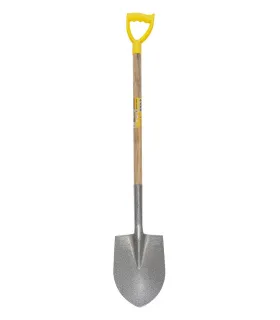 Łopata szpiczasta MASTERTOOL 205*280*1200 mm lakier młotkowy z drewnianym trzonkiem 14-6268