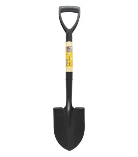 Łopata szpiczasta MASTERTOOL 150*205*670 mm czarna z drewnianym trzonkiem 14-6276
