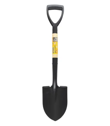 Łopata szpiczasta MASTERTOOL 150*205*670 mm czarna z drewnianym trzonkiem 14-6276