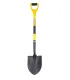 Łopata szpiczasta MASTERTOOL 230*300*1100 mm czarna z trzonkiem z włókna szklanego 14-6277