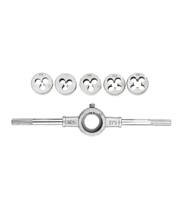 Zestaw narzynek MASTERTOOL M4/M5/M6/M8/M10 pokrętło, 6 szt. 15-0406