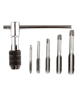 Zestaw gwintowników MASTERTOOL M4/M5/M6/M8/M10 z pokrętłem T-type, 6 szt. 15-1406