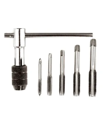 Zestaw gwintowników MASTERTOOL M4/M5/M6/M8/M10 z pokrętłem T-type, 6 szt. 15-1406