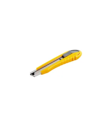 Nóż z łamanym ostrzem MASTERTOOL ostrze 18 mm, metalowe prowadnice, blokada przyciskowa, 3 ostrza 17-0101