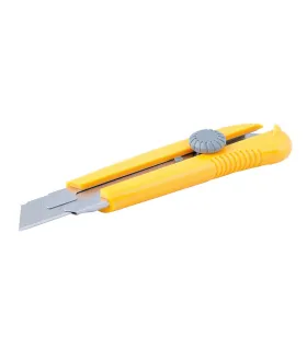 Nóż z łamanym ostrzem MASTERTOOL 25 mm, metalowe prowadnice, zacisk śrubowy, magnes 17-0325