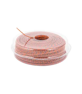 Żyłka tnąca do podkaszarki MASTERTOOL SPIRAL bezszumna 2, 40 mm 90 m dwukolorowa 19-1612