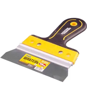 Szpachelka nierdzewna MASTERTOOL AL-PROFI 150*35 mm z dwuskładnikową rękojeścią TPR 19-5215
