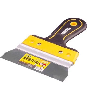 Szpachelka nierdzewna MASTERTOOL AL-PROFI 150*35 mm z dwuskładnikową rękojeścią TPR 19-5215
