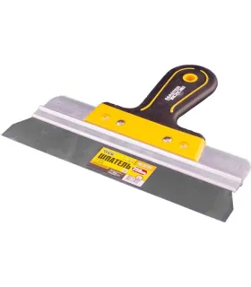Szpachelka ze stali nierdzewnej MASTERTOOL AL-PROFI 250*35 mm z dwuskładnikową rękojeścią TPR 19-5225