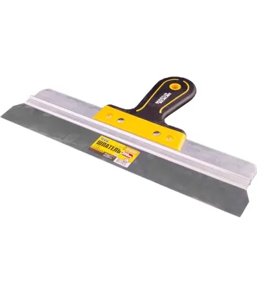 Szpachelka ze stali nierdzewnej MASTERTOOL AL-PROFI 350*35 mm z dwukomponentową rękojeścią TPR 19-5235