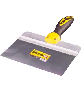Szpachelka nierdzewna z bitem MASTERTOOL AL-PROFI 200*85 mm z dwuskładnikową rękojeścią TPR 19-5320