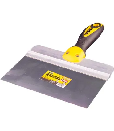 Szpachelka nierdzewna z bitem MASTERTOOL AL-PROFI 200*85 mm z dwuskładnikową rękojeścią TPR 19-5320