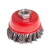 Szczotka tarczowa MASTERTOOL druciana czołowa - drut pleciony Ø 75 mm M14 19-7007