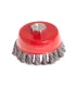 Szczotka tarczowa MASTERTOOL druciana czołowa - drut pleciony Ø 85 mm M14 19-7008