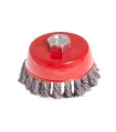 Szczotka tarczowa MASTERTOOL druciana czołowa - drut pleciony Ø 85 mm M14 19-7008