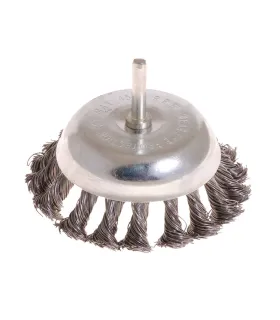 Szczotka tarczowa MASTERTOOL druciana czołowa do wiertarki - drut pleciony Ø 100 mm 19-7310