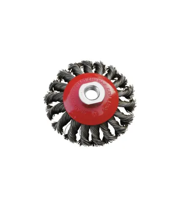 Szczotka tarczowa MASTERTOOL druciana okrągła - pleciony drut Ø 100 mm M14 19-8010