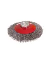 Szczotka tarczowa MASTERTOOL druciana okrągła - drut ryflowany Ø 100 mm M14 19-8210