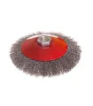 Szczotka tarczowa MASTERTOOL druciana okrągła - drut ryflowany Ø 125 mm M14 19-8212