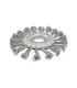 Szczotka tarczowa MASTERTOOL druciana boczna - pleciony drut Ø 115*22, 2 mm 19-9011