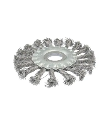 Szczotka tarczowa MASTERTOOL druciana boczna - pleciony drut Ø 115*22, 2 mm 19-9011