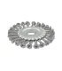 Szczotka tarczowa MASTERTOOL druciana boczna - pleciony drut Ø 125*22, 2 mm 19-9012