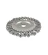 Szczotka tarczowa MASTERTOOL druciana boczna - pleciony drut Ø 150*22, 2 mm 19-9015
