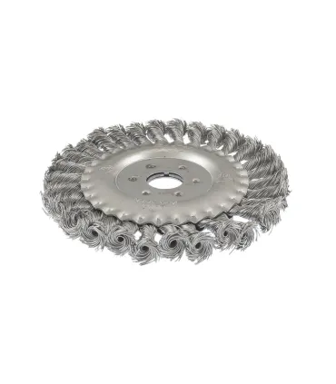 Szczotka tarczowa MASTERTOOL druciana boczna - pleciony drut Ø 150*22, 2 mm 19-9015