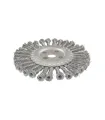 Szczotka tarczowa MASTERTOOL druciana boczna - pleciony drut Ø 200*22, 2 mm 19-9020