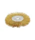 Szczotka tarczowa MASTERTOOL druciana boczna - ryflowany mosiężny drut Ø 180*22, 2 mm 19-9118