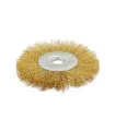 Szczotka tarczowa MASTERTOOL druciana boczna - ryflowany mosiężny drut Ø 180*22, 2 mm 19-9118