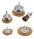 Zestaw drucianych mosiężnych szczotek do wiertarki 1/4" MASTERTOOL Ø25/50/75// 50/75 mm, 5szt. 19-9501