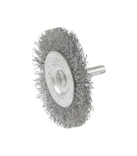 Szczotka tarczowa MASTERTOOL druciana boczna do wiertarki - drut pleciony Ø 60 mm 19-9806