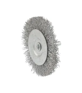 Szczotka tarczowa MASTERTOOL druciana boczna do wiertarki - pleciony drut Ø 75 mm 19-9807