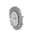 Szczotka tarczowa MASTERTOOL druciana boczna do wiertarki - pleciony drut Ø 75 mm 19-9807