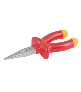 Szczypce półokrągłe MASTERTOOL proste z izolowaną rękojeścią 160 mm CRV 6150/HRC 50~55 27-2160